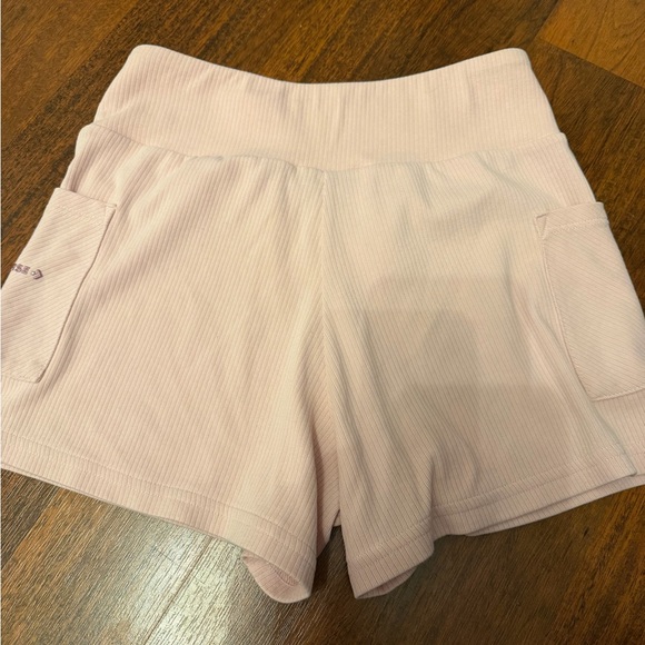 Pink Converse Ribbed Shorts - Picture 3 of 3